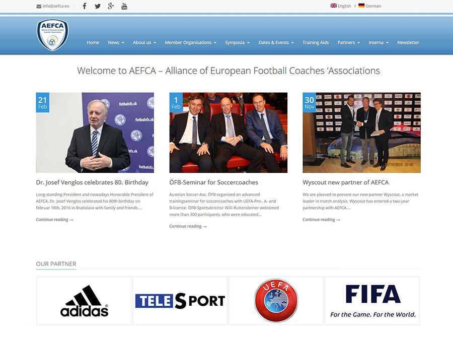 AEFCA FIFA UEFA Webseite